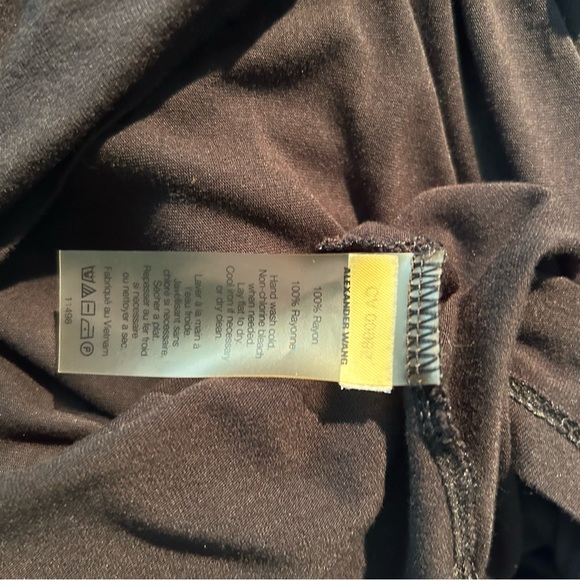 T Alexander Wang Black Long Sleeve Shirt PS - Picture 9 of 9